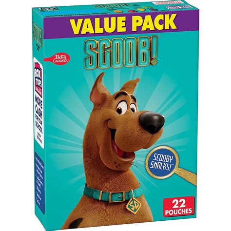 Scooby Doo Fruit Flavored Snacks Treat Pouches Gluten