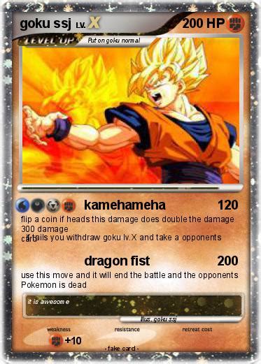 Pokémon goku ssj 531 531 kamehameha My Pokemon Card