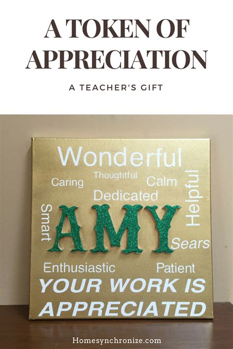 A Token Of Appreciation-Personalized Artwork