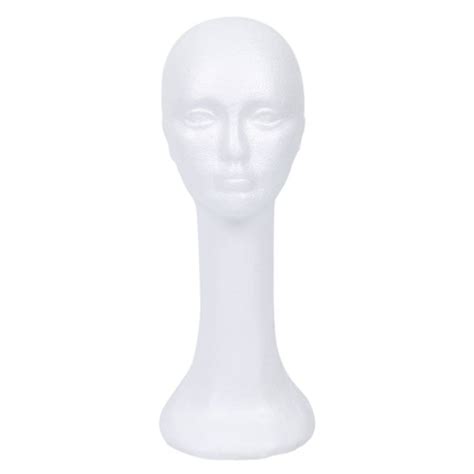 Long Neck Female Foam Head Model Glasses Hair Wig Mannequin Hat Stand Styrofoam Lazada