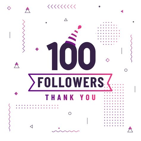 Thank You Followers Celebration Modern Colorful Design