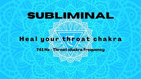 Throat Chakra Healing Affirmations Subliminal Self Expression