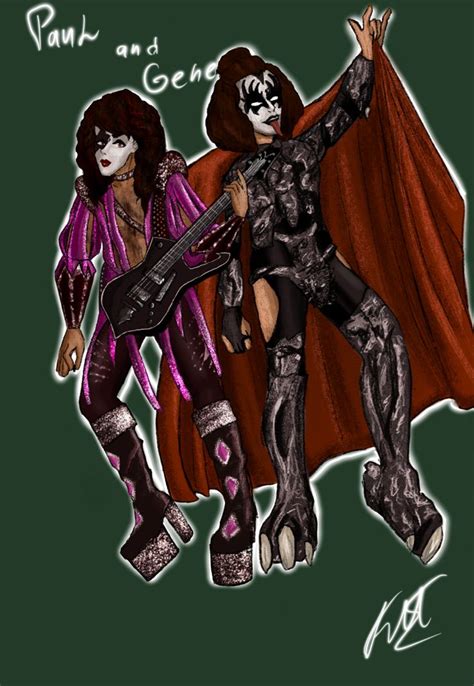 Gene Simmons And Paul Stanley Fanart Kiss Art Kiss Members Gene Simmons