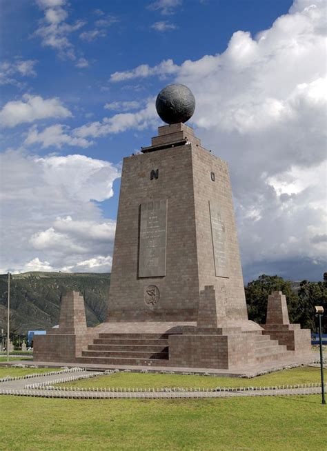 Mitad Del Mundo Ecuador This Stone Monument Was Constructed Between