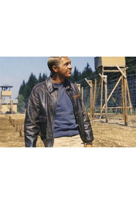 The Great Escape Steve McQueen Bomber Leather Jacket