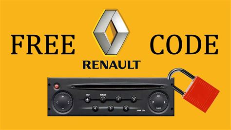 Code Autoradio Renault Trafic