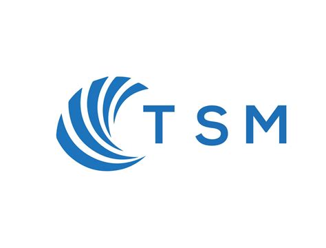 Tsm Letter Logo Design On White Background Tsm Creative Circle Letter