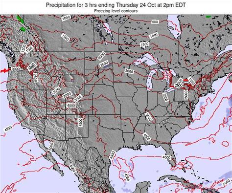 United States Precipitation for 3 hrs ending Saturday 04 Jan at 7am EST