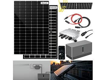 Revolt Solarpanel Mit Speicher Solar Set Wlan Mikroinverter Mit