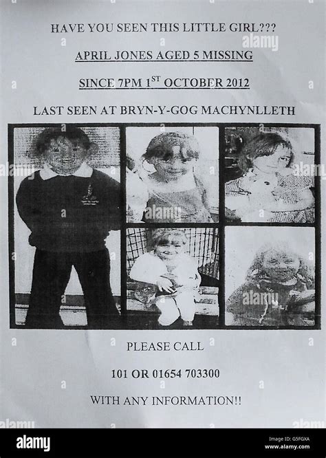 A Black And White Missing Appeal Poster To Help Find Missing Five Year