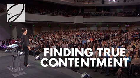 Finding True Contentment Joyce Meyer Youtube