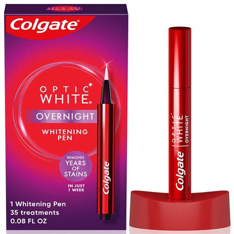 Colgate Optic White Overnight Teeth Whitening Gel Pen - Walmart.com