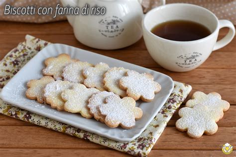 Biscotti Con Farina D Riso Ricetta Senza Glutine Facile Con Video