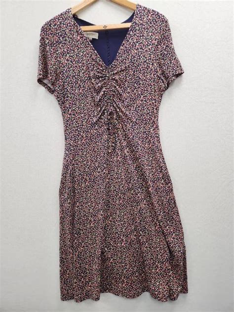 Hobbs Dress Navy Multi Size 12 Oxfam Shop