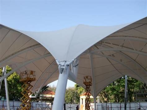 Garden Park Architectural PTFE Tensile Structure Pavilion Tensile