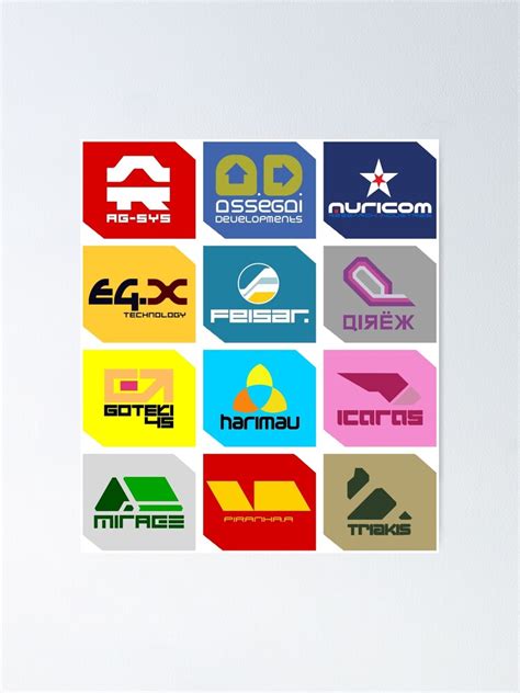 Wipeout Teams Poster For Sale By Jamesrainbows Redbubble