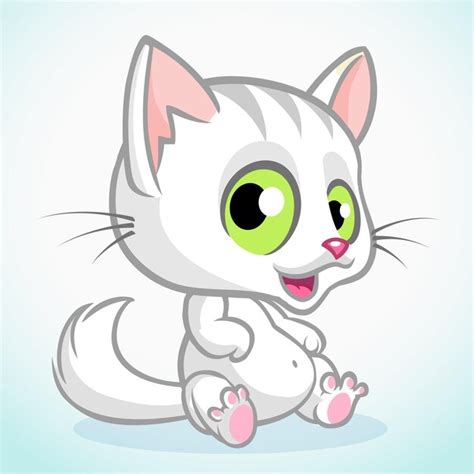 Premium Vector Cute Cartoon Cat Vector Illustration