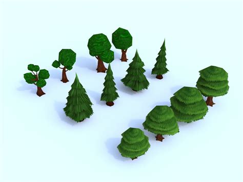 3d Trees Mobile Games Turbosquid 1159127