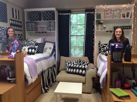 Dorm At Samford University Purple Dorm Rooms Dorm Room Inspiration