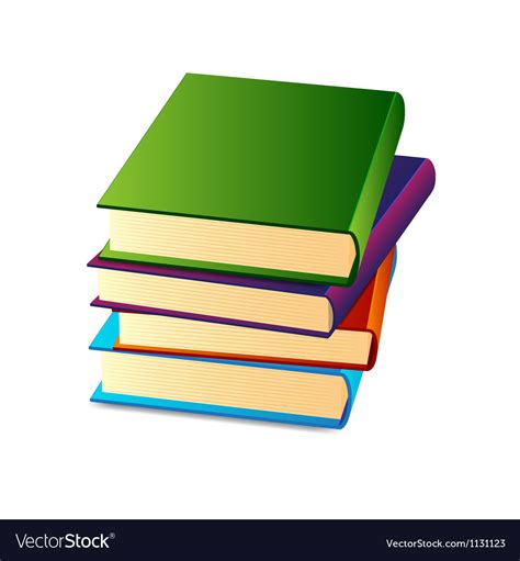 Stack of books Royalty Free Vector Image - VectorStock