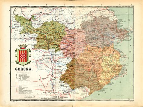 Gerona Provincia Mapas Generales