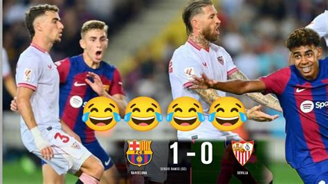 SÉRGIO RAMOS MAKE GÒL POU BARCELONA SEVILLA PERDI BARÇA NAN UEFA KA