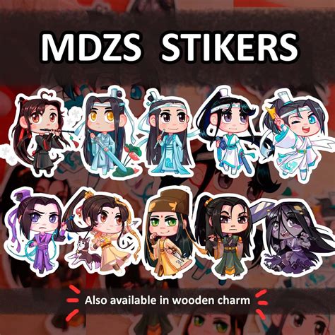 Mdzs Sticker 10pc Pack Mo Dao Zu Shi Stikers Etsy