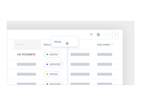 Data Table Uxui Column Order By Sangwook Park On Dribbble