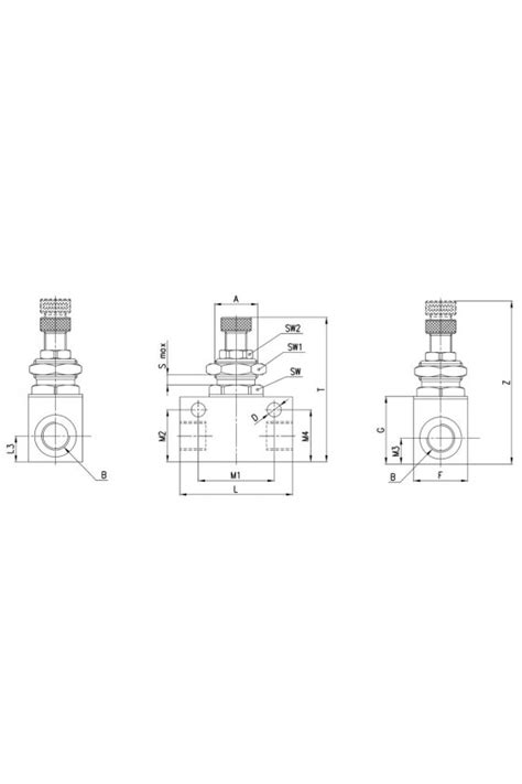 RFU 446 1 4 REGULADOR DE CAUDAL UNIDIRECCIONAL