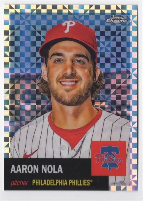 2022 Topps Chrome Platinum XFRACTOR Aaron Nola Philadelphia Phillies