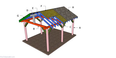 12x16 Backyard Pavilion Free Diy Pavilion Howtospecialist How To