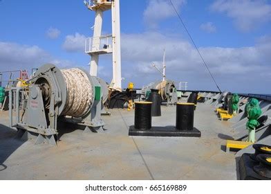 Container Ship S Deck Part Vessel Stock Photo 665169889 | Shutterstock