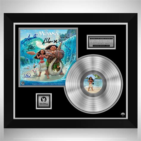 Moana The Songs Soundtrack Platinum LP Limited Signature Edition Custom ...