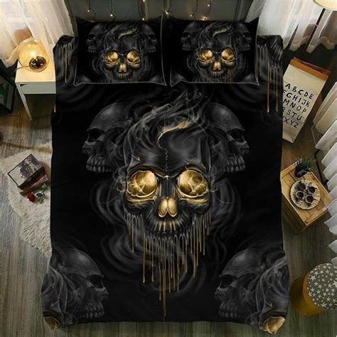 Pin By Mae Loux On Bedroom Skull Bedding Skull Bedding Sets Skull