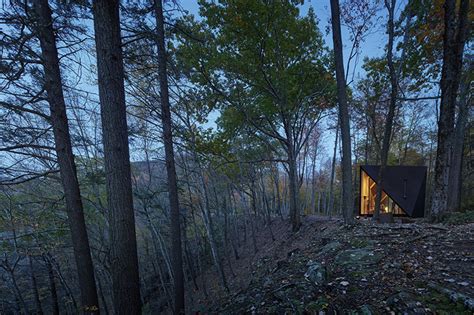 Tiny Cabin In The Woods Exhibits A Unique Crystal Shape