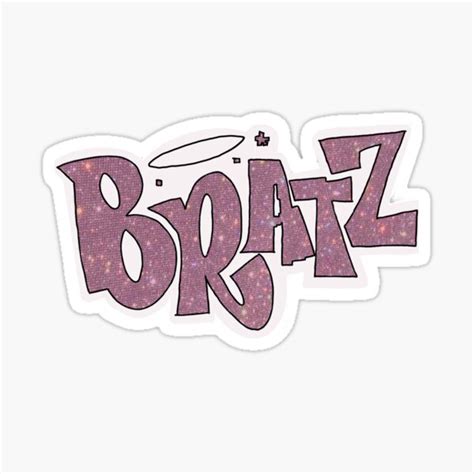 Pegatina Diseño Brillante Del Logotipo De La Muñeca Bratz De