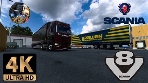 ETS2 4K 2022 Scania 660S V8 Wielton Trailer Max2712 Zagreb