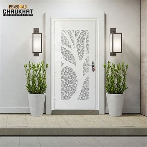 Exterior Prime Gold Decorative CNC Door With Wooden Door For Home At