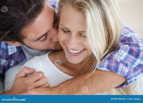 Sharing Special Moments A Happily Married Couple At Home Stock Image Image Of House