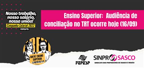 Ensino Superior Audi Ncia De Concilia O No Trt Ocorre Hoje