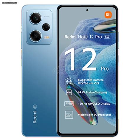 Car Gr Xiaomi Redmi Note 12 Pro 4G Dual Sim 6GB 128GB Blue EU