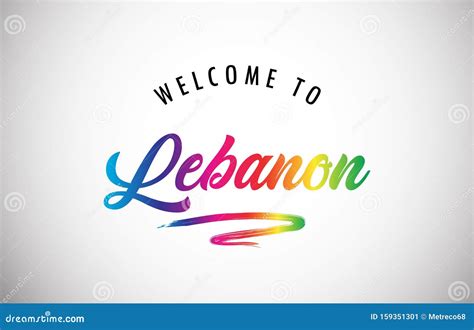 Welcome To Lebanon Poster Stock Vector Illustration Of City 159351301