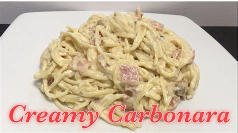 Simple Creamy Carbonara Super Easy White Sauce Youtube