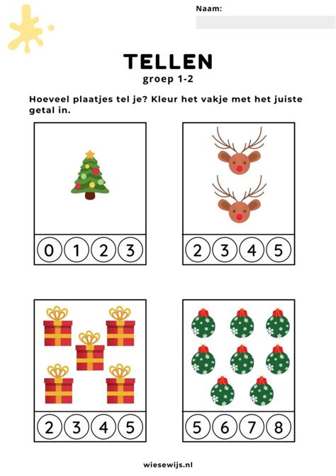 De Leukste Werkbladen Voor Kerst Wiesewijs