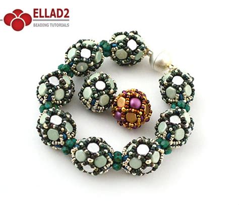 Tutorial Bea Bracelet Beading Tutorial With Honeycomb Beads Etsy