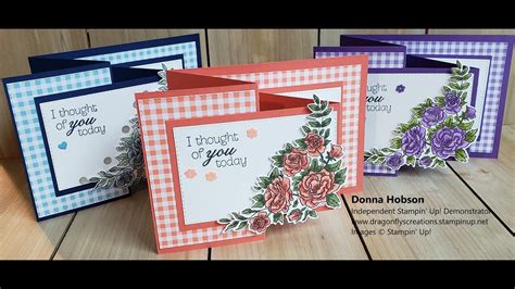 How To Make A Double Z Fold Card Using Stampin Up Youtube