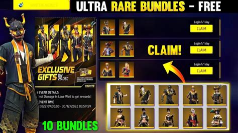 Free Golden Elite Pass Bundles Free Fire Exclusive Veterans Bundles