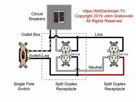 Switched Outlet Wiring Diagrams