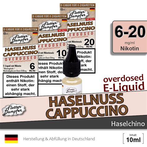 Haselnuss Cappucsino Liquids Flotter Dampfer