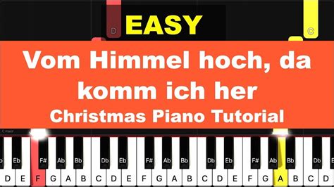 [christmas Piano Tutorial] Vom Himmel Hoch Da Komm Ich Her [피아노초급 Easy